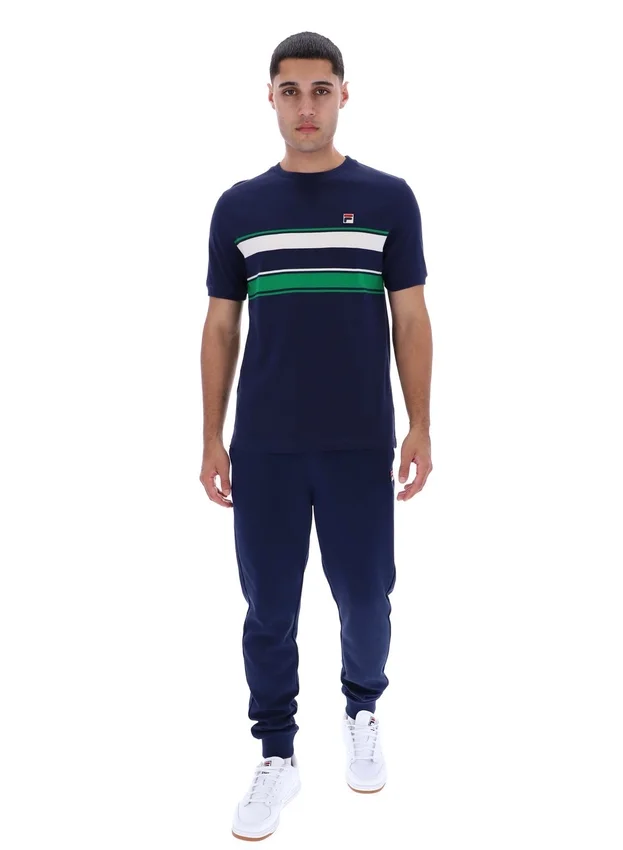 Camiseta a rayas Iggy azul marino de Fila
