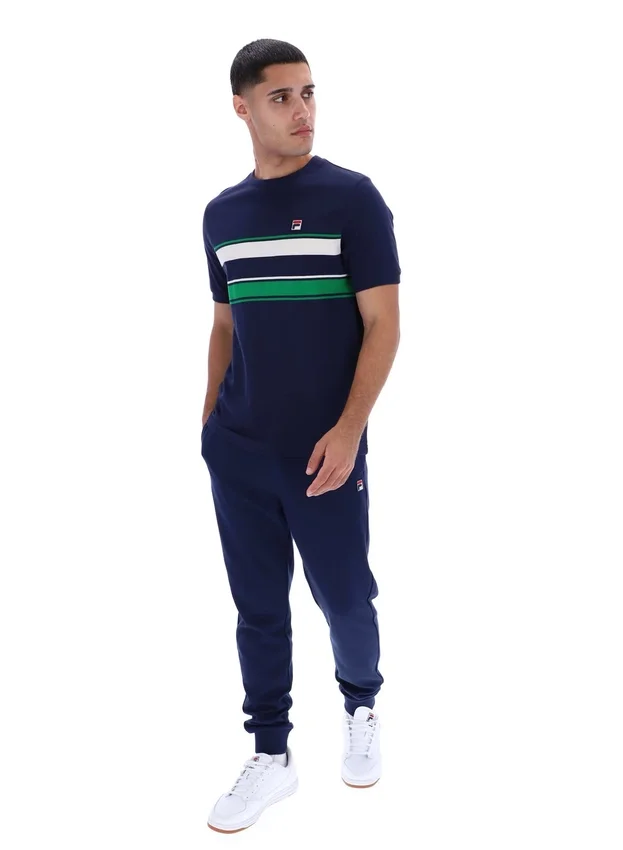 Camiseta a rayas Iggy azul marino de Fila