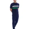 Camiseta a rayas Iggy azul marino de Fila