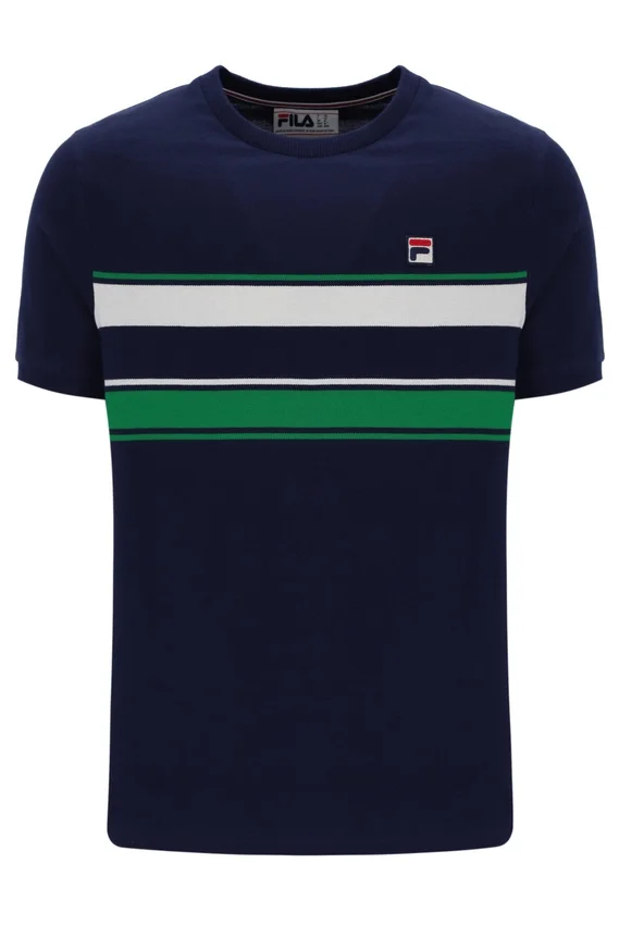 Camiseta a rayas Iggy azul marino de Fila