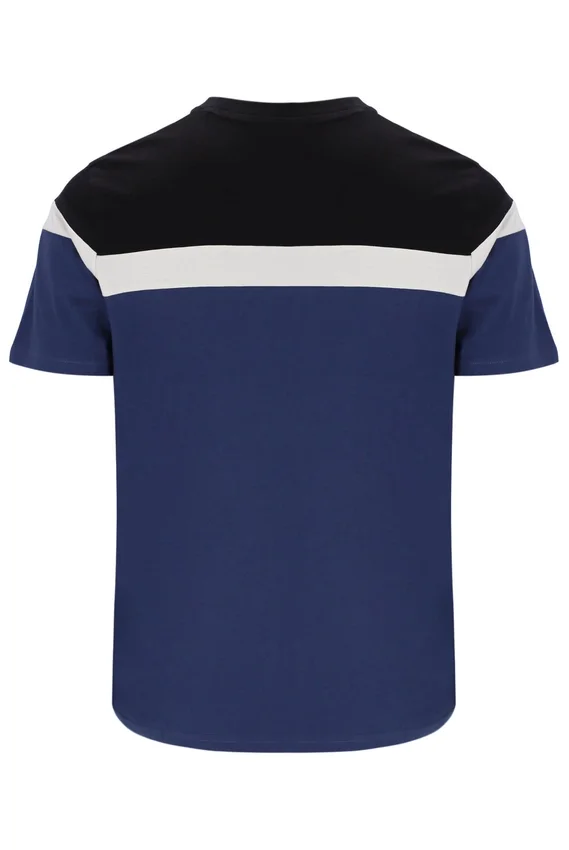 Camiseta «Aiden» de Fila en azul marino con corte y costura