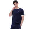 Camiseta Basilio de terciopelo azul marino de Fila