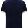 Camiseta Basilio de terciopelo azul marino de Fila