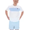 Camiseta blanca Mano con paneles cosidos