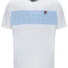 Camiseta blanca Mano con paneles cosidos
