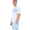 Camiseta blanca Mano con paneles cosidos