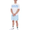 Camiseta blanca Mano con paneles cosidos