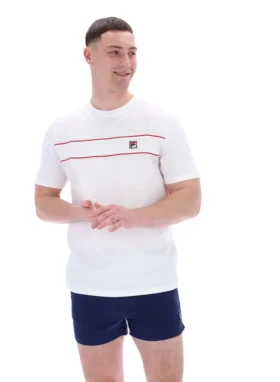 Camiseta blanca Williams con ribetes en contraste