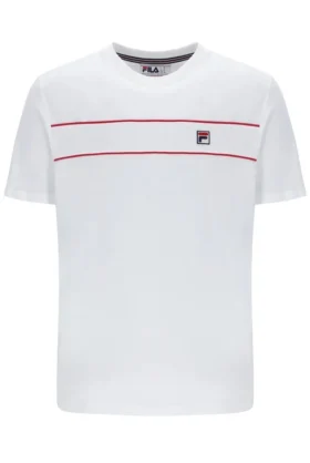 Camiseta blanca Williams con ribetes en contraste
