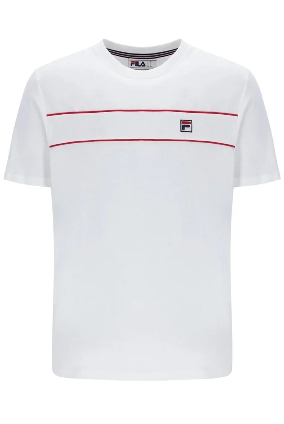 Camiseta blanca Williams con ribetes en contraste