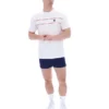Camiseta blanca Williams con ribetes en contraste
