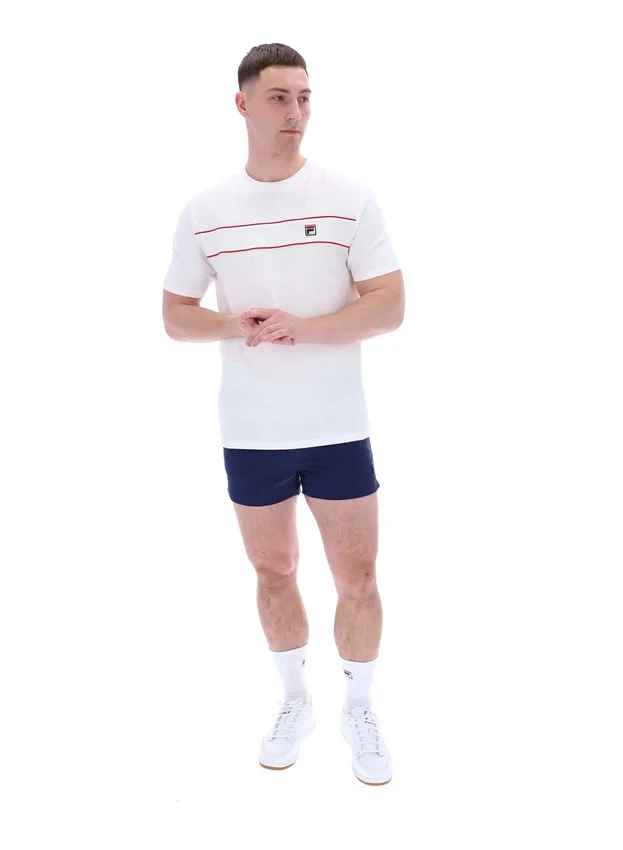 Camiseta blanca Williams con ribetes en contraste