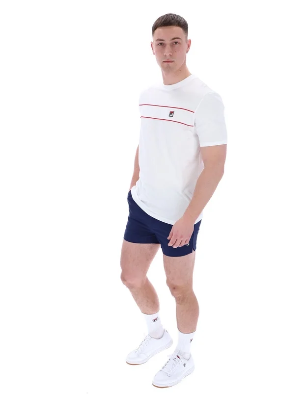 Camiseta blanca Williams con ribetes en contraste