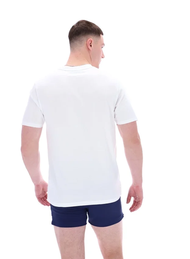 Camiseta blanca Williams con ribetes en contraste