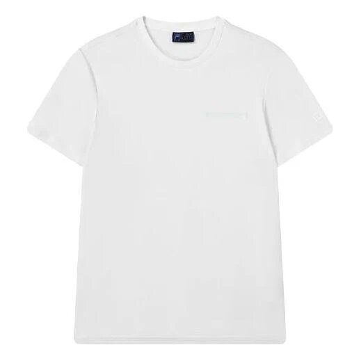 Camiseta casual de cuello redondo y pantalones cortos, color blanco