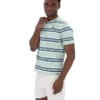 Camiseta Cesare con rayas teñidas en hilo en color Surf Spray