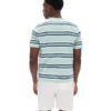 Camiseta Cesare con rayas teñidas en hilo en color Surf Spray
