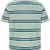 Camiseta Cesare con rayas teñidas en hilo en color Surf Spray