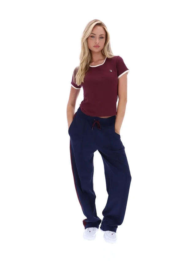Camiseta con cuello acampanado para bebé Fig Azzura