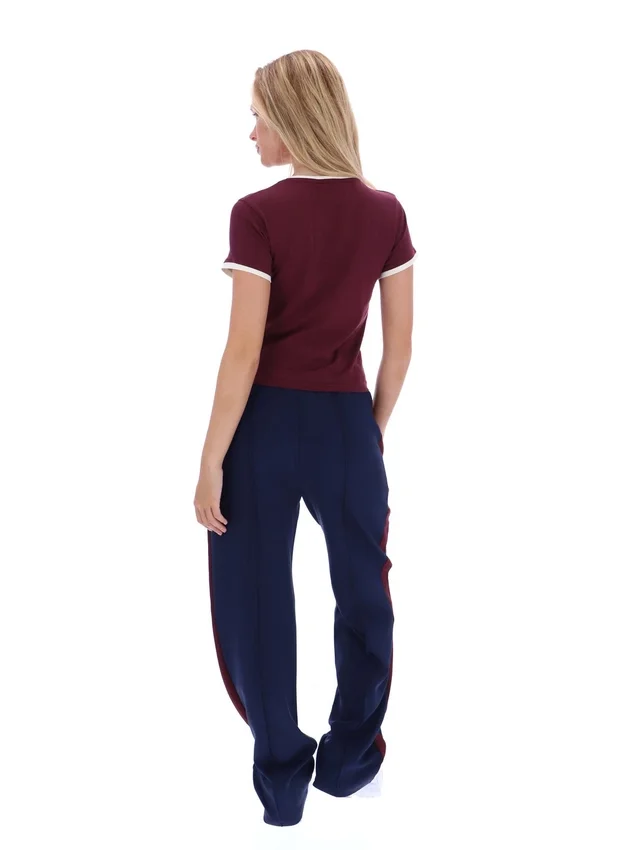 Camiseta con cuello acampanado para bebé Fig Azzura