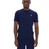 Camiseta con cuello Fila Valentino Essential en azul marino