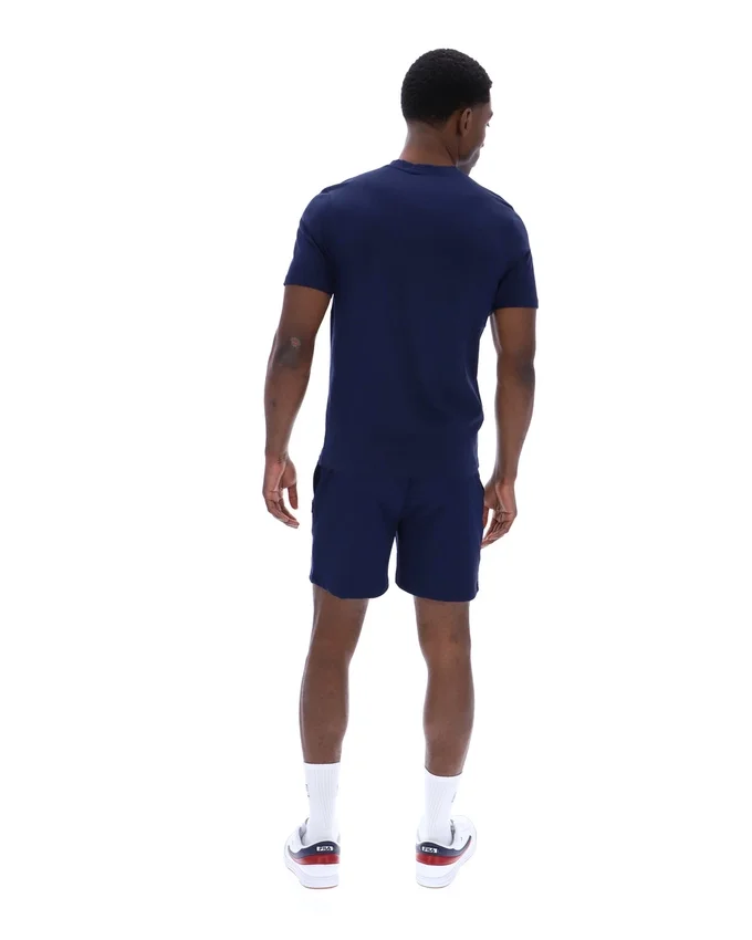 Camiseta con cuello Fila Valentino Essential en azul marino