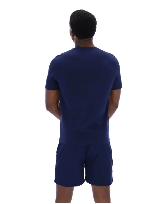 Camiseta con cuello Fila Valentino Essential en azul marino