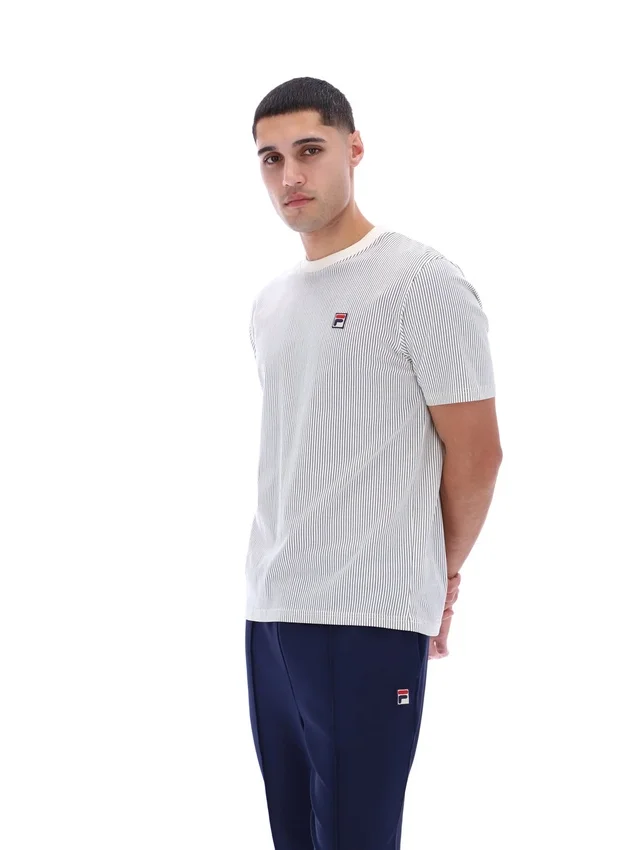 Camiseta con estampado de rayas finas Gardenia Nilo