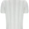 Camiseta Corrado con paneles de punto en color Gardenia