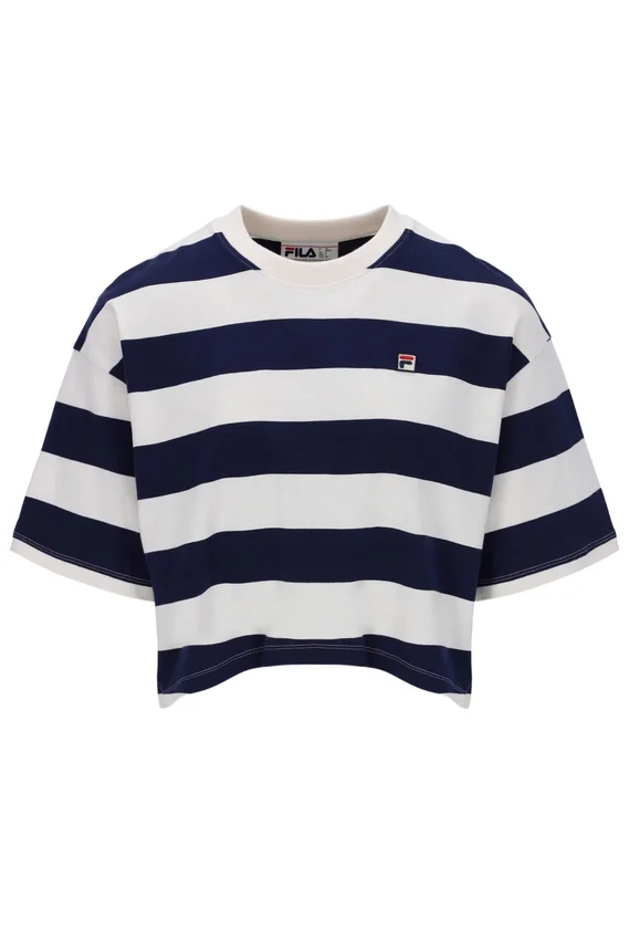 Camiseta corta y holgada Fila Genoa en azul marino