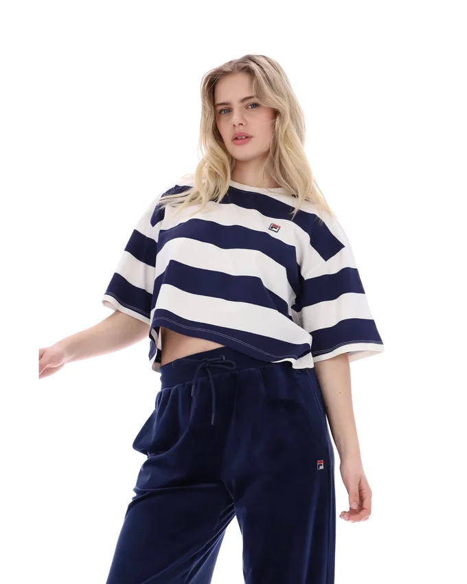 Camiseta corta y holgada Fila Genoa en azul marino
