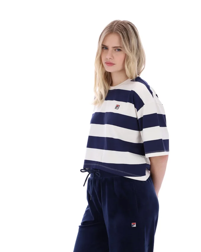 Camiseta corta y holgada Fila Genoa en azul marino