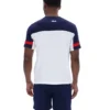 Camiseta Damon «Cut and Sew» en blanco