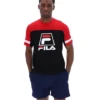 Camiseta Damon Cut and Sew en negro