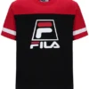 Camiseta Damon Cut and Sew en negro