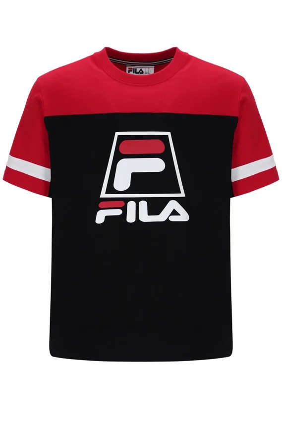 Camiseta Damon Cut and Sew en negro