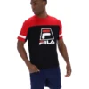 Camiseta Damon Cut and Sew en negro