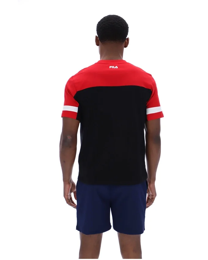 Camiseta Damon Cut and Sew en negro