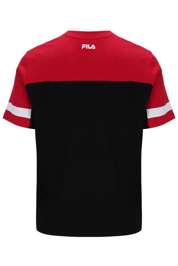 Camiseta Damon Cut and Sew en negro