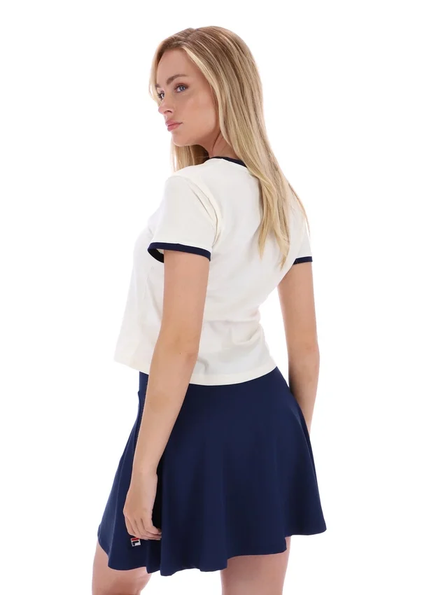 Camiseta de bebé con cuello acampanado Gardenia Azzura