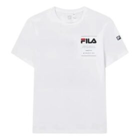 Camiseta de color liso con letras impresas «Blanca»