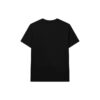 Camiseta de cuello redondo holgada con logo de letras, pantalones cortos, para hombre, color negro