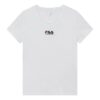 Camiseta de manga corta 2019 minimalista con bordado, color blanco