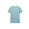 Camiseta de manga corta con estampado y detalles calados, verde