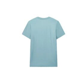 Camiseta de manga corta con estampado y detalles calados, verde