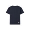 Camiseta de pantalones cortos de punto con letras impresas, azul