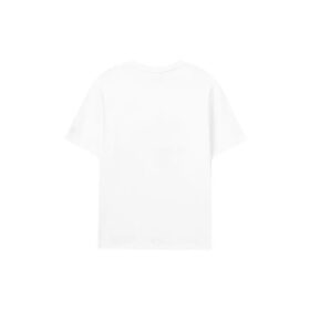 Camiseta de pantalones cortos deportivos casual con estampado de delfines, color blanco