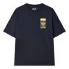 Camiseta de pantalones cortos holgada con estampado azul