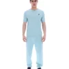 Camiseta de punto texturizado Don en azul Sterling