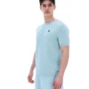 Camiseta de punto texturizado Don en azul Sterling